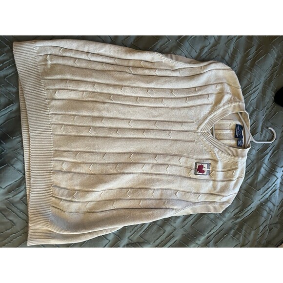 Greg Norman XL Cherry Hill Golf Club 100% Cotton Vest Vintage - Picture 1 of 4